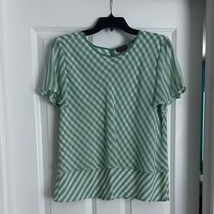 Vince Camuto Green striped Blouse